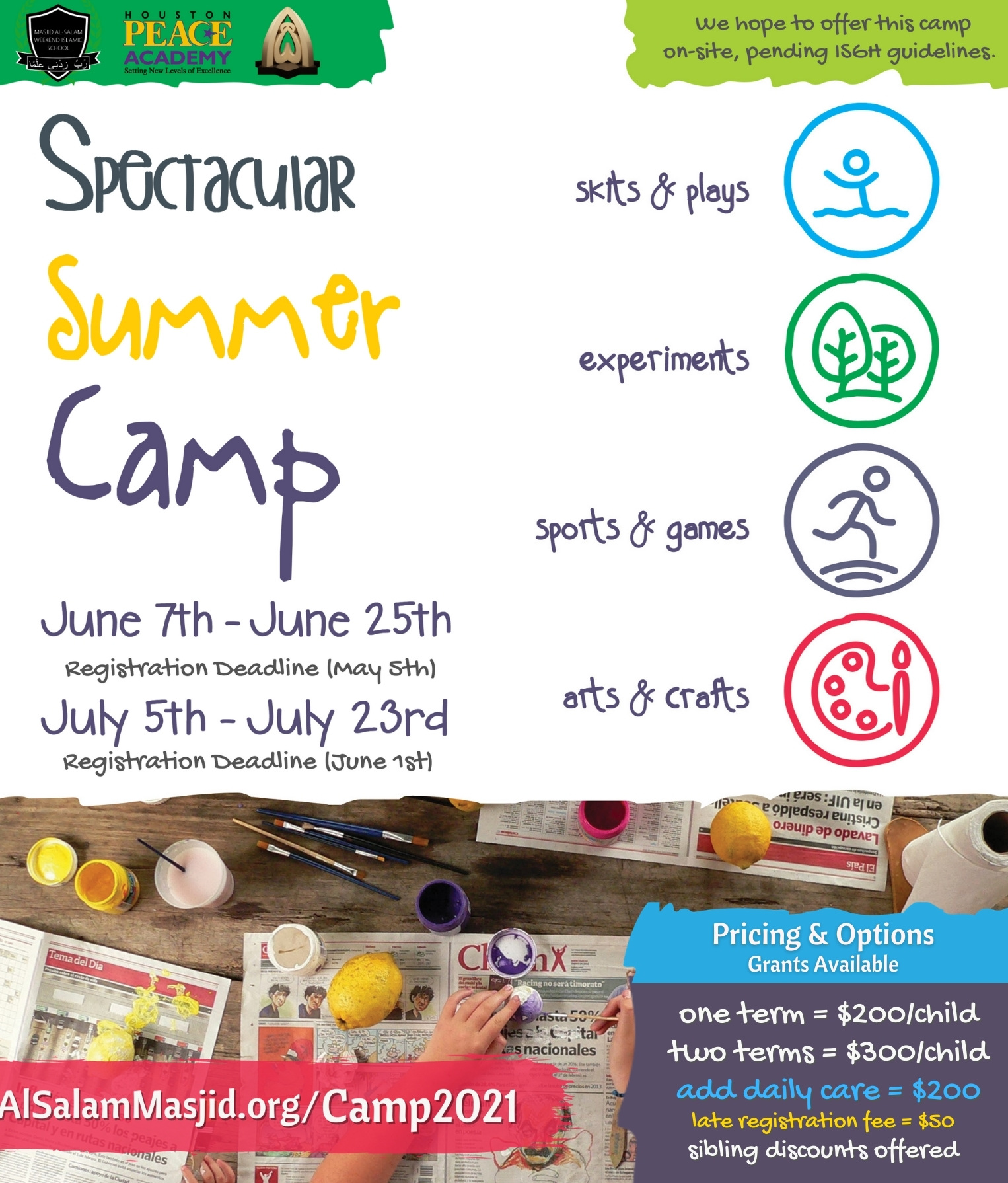 Spectacular Summer Camp 2021 Fostering Positive Memories Relationships Masjid Alsalam