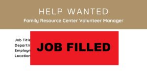 Volunteer Manager for the Family Resource Center